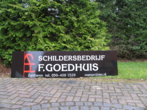 Schildersbedrijf Goedhuis - richtprijs 250,-