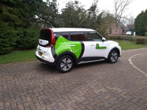 noord bnoord belettering - Quercus Eelde - auto met logo - ricelettering Quercus auto met groot logo Eelde prijs op aanvraag