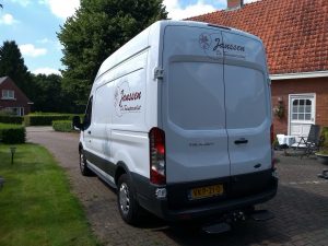 noord belettering bus met stickers Janssen de tuinspecialist Zuidlaren prijs op aanvraag